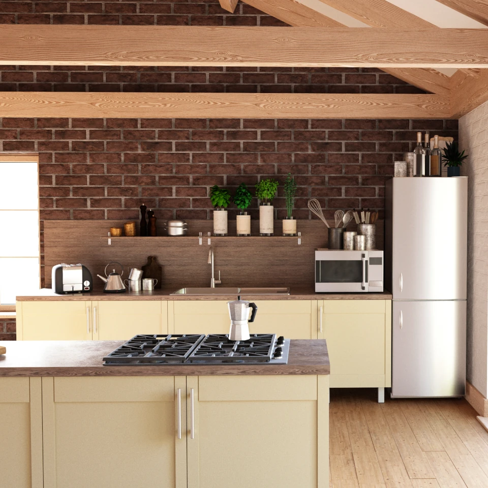 Rénovation de cuisine moderne et champêtre